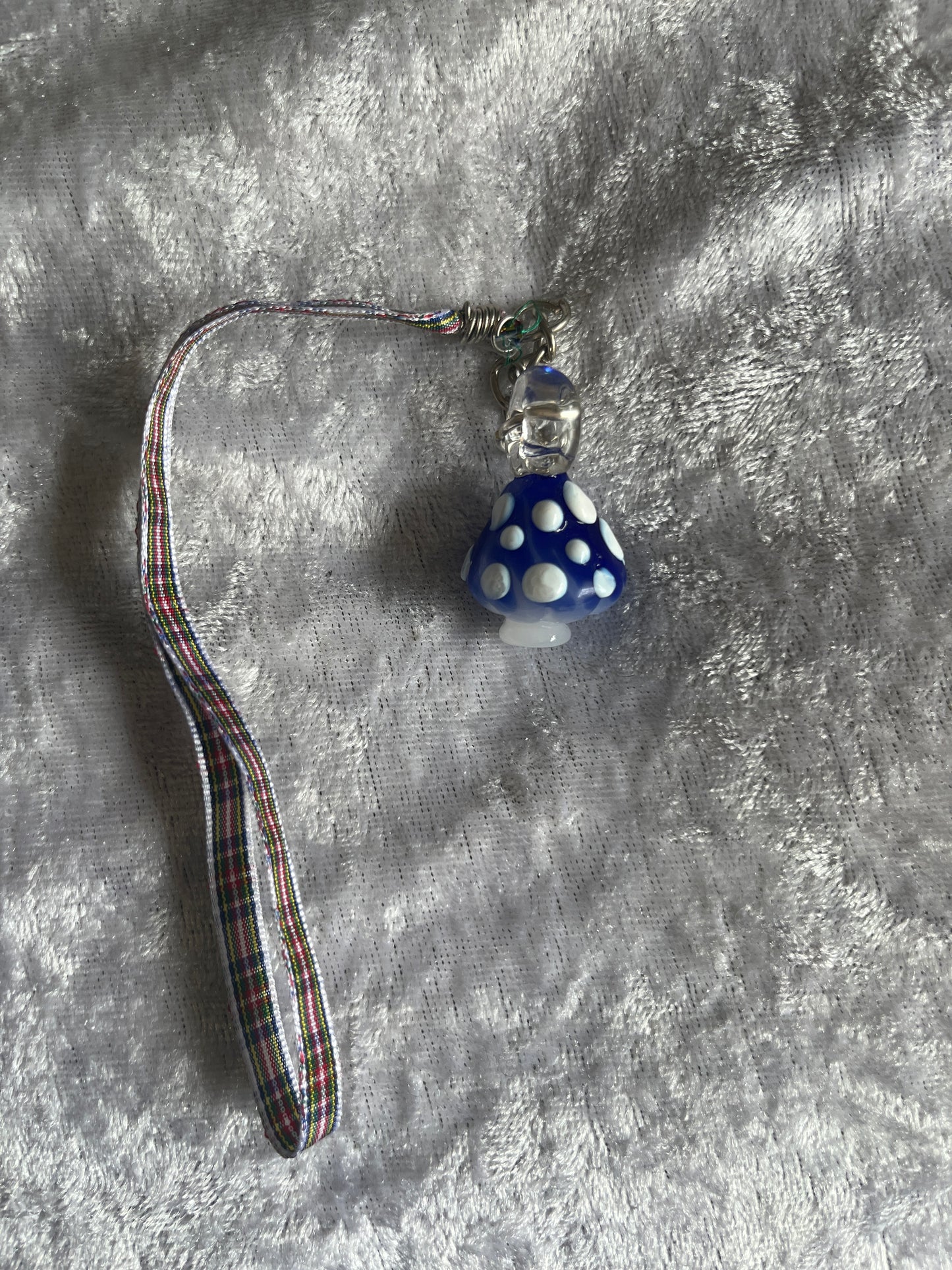 Mushroom Blown Glass Charm