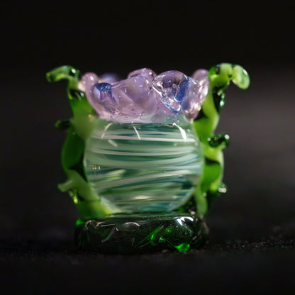 Scottish Thistle (marble) Hand Blown Figure