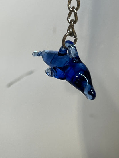 Dolphin - Blown Glass Charm
