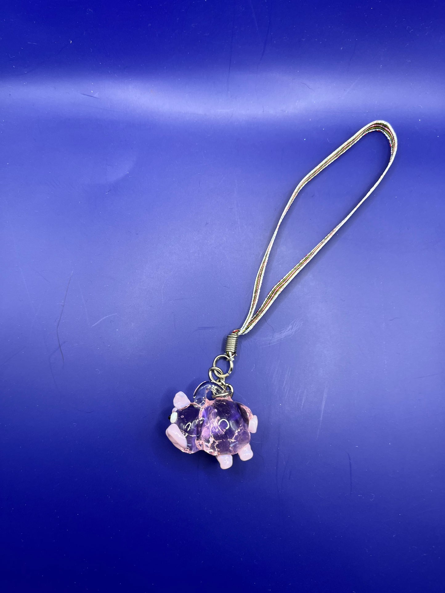 Piggy Blown Glass Charm