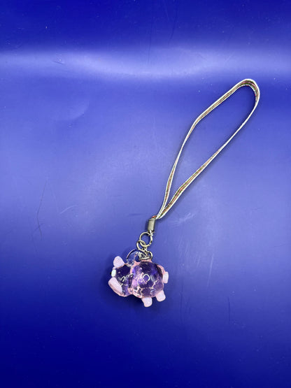 Piggy Blown Glass Charm