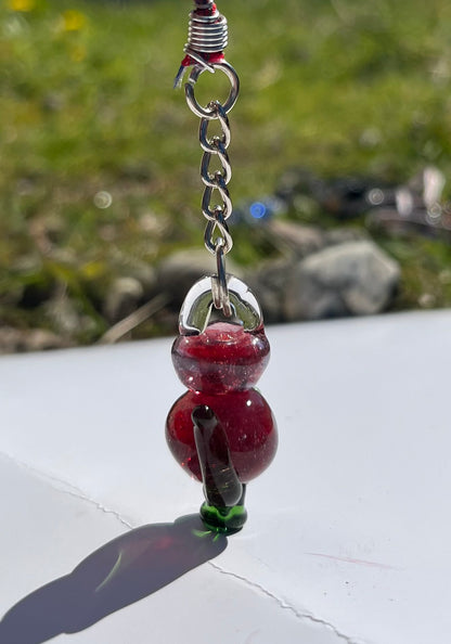 Scottish Thistle -Blown Glass Charm