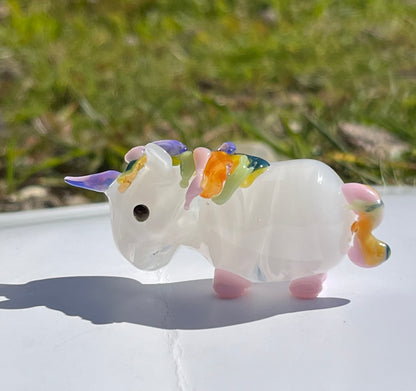 Unicorn Glass figure - hand blown
