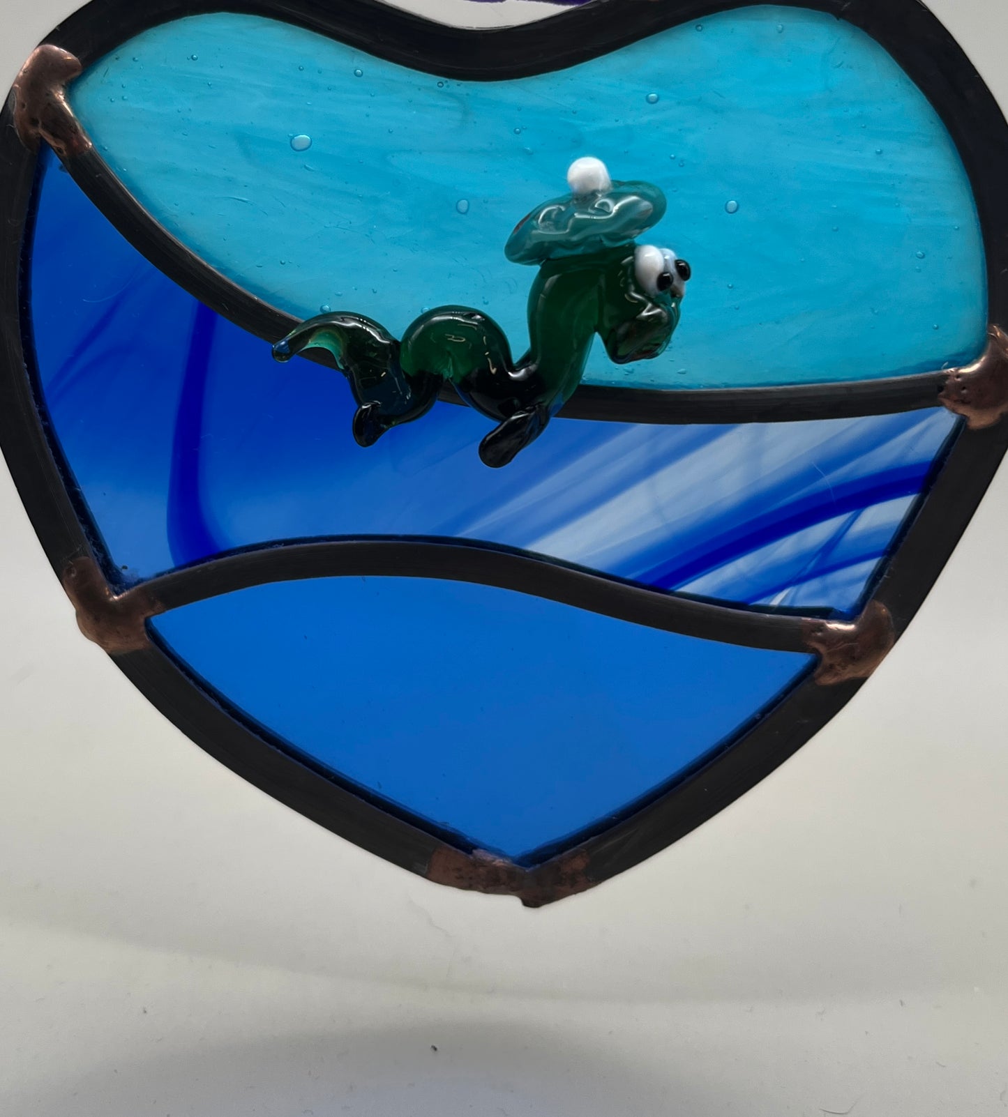 Loch Ness Monster (Nessie) glass heart