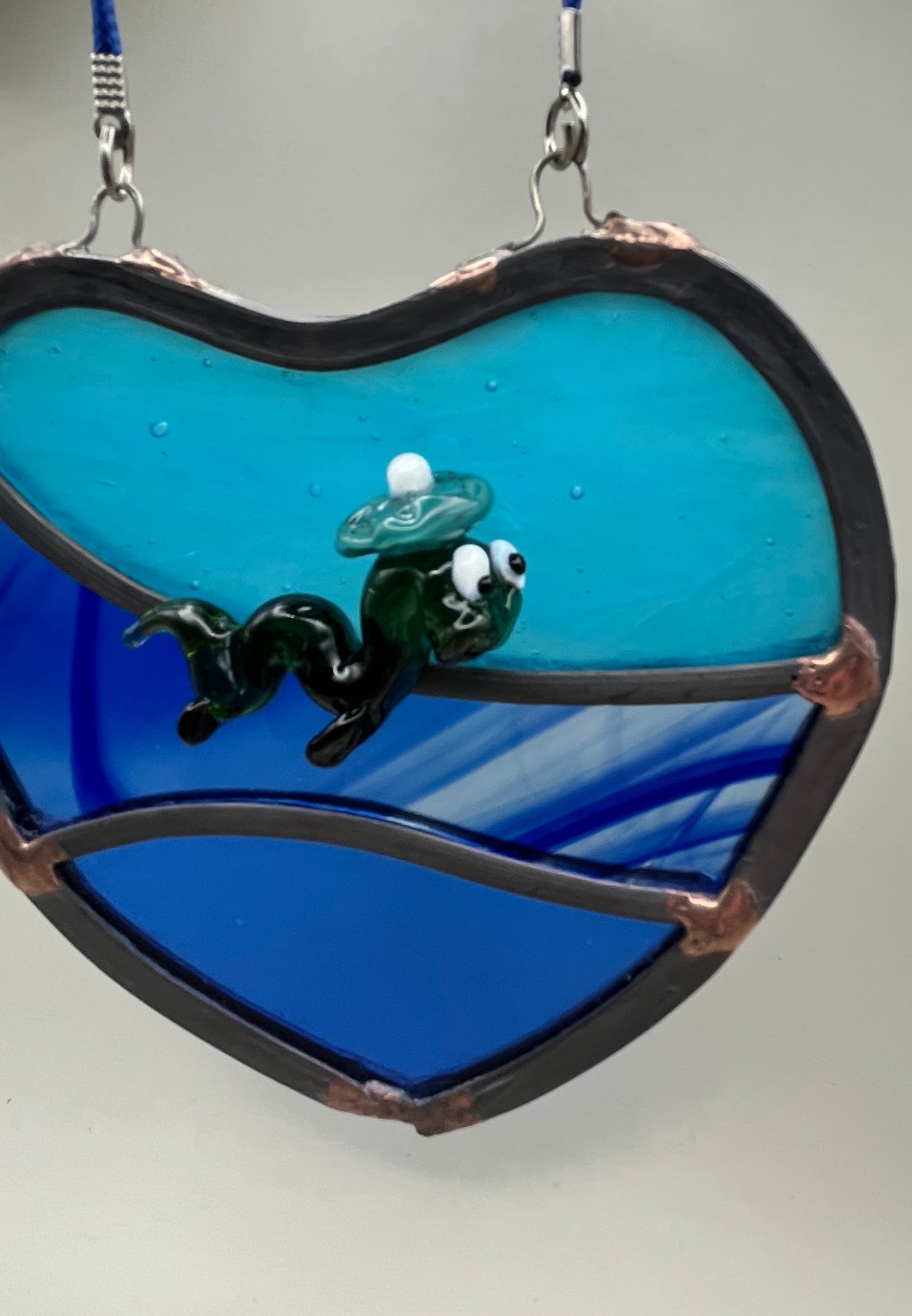 Loch Ness Monster (Nessie) glass heart