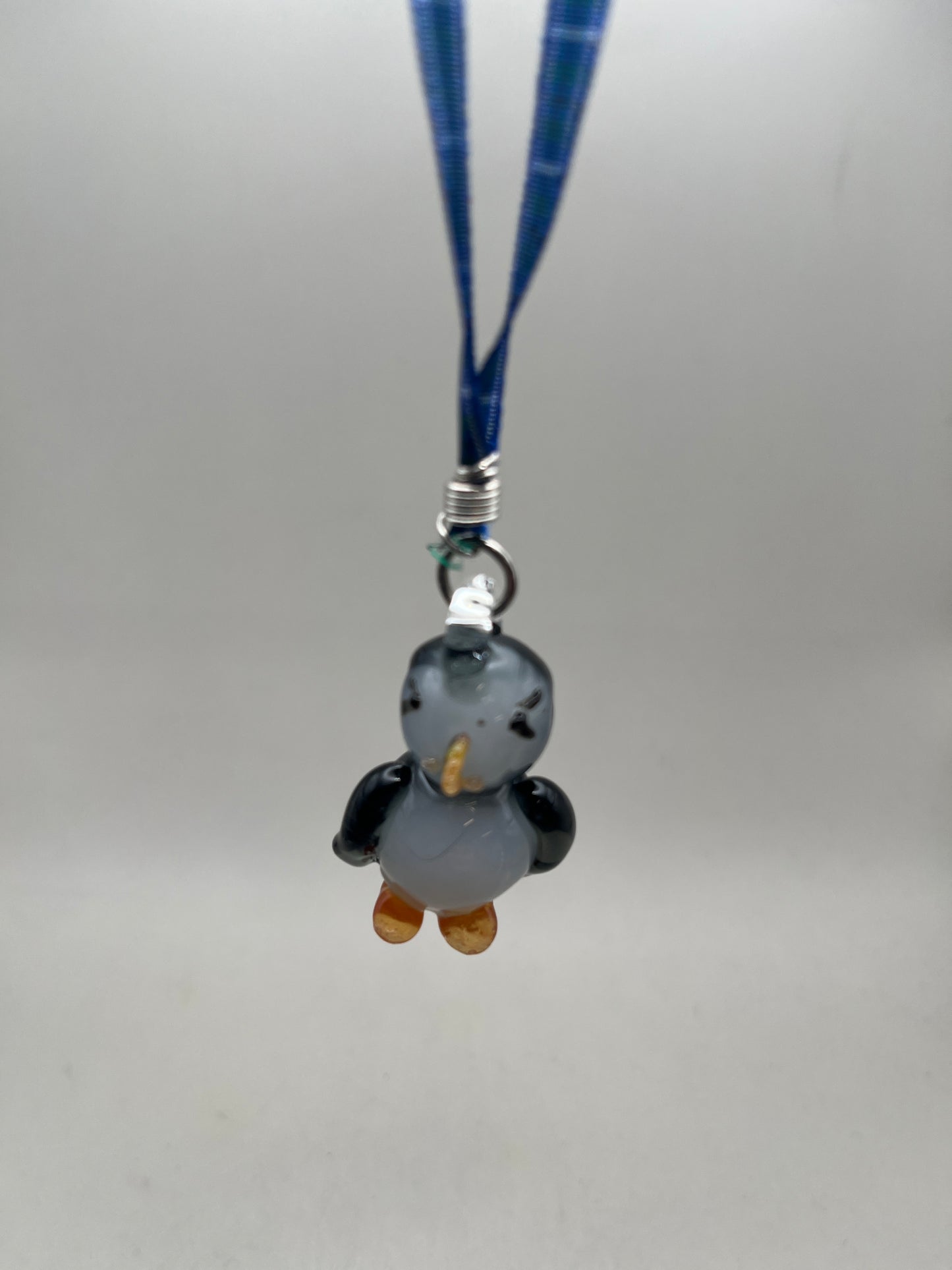 Puffin Blown Glass Charm