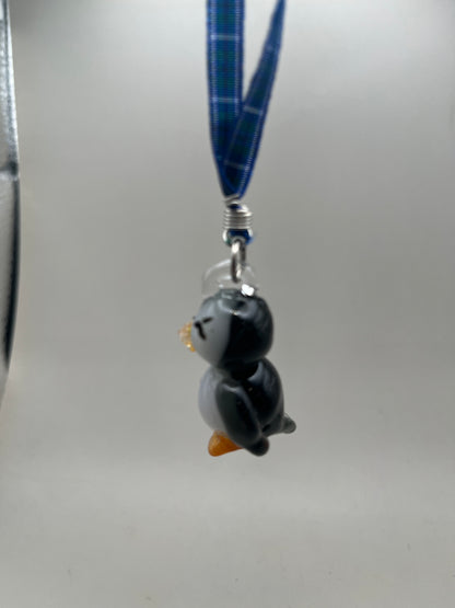 Puffin Blown Glass Charm