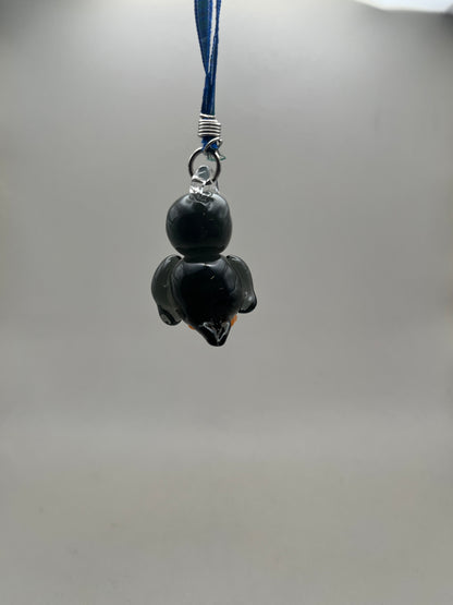 Puffin Blown Glass Charm