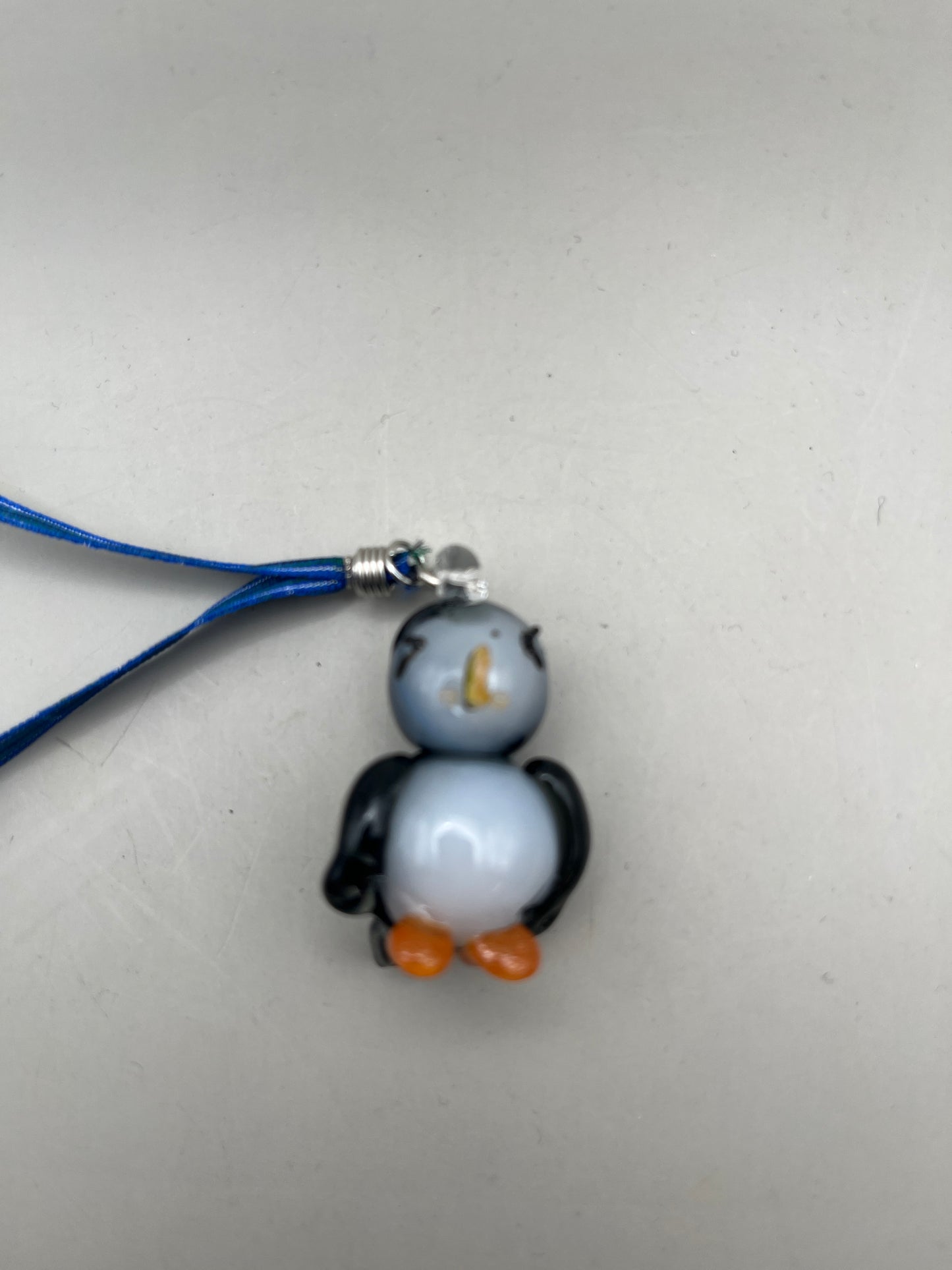 Puffin Blown Glass Charm