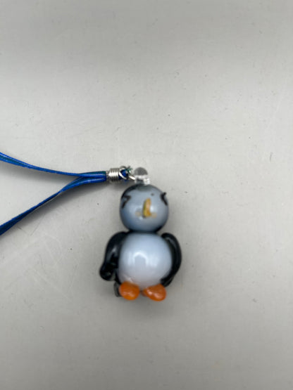 Puffin Blown Glass Charm