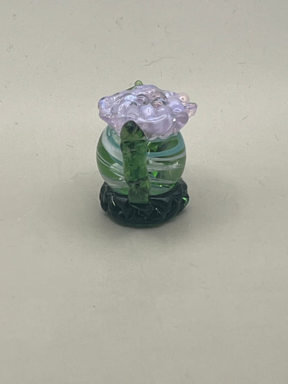 Scottish Thistle (marble) Hand Blown Figure