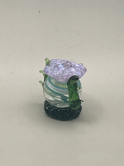 Scottish Thistle (marble) Hand Blown Figure