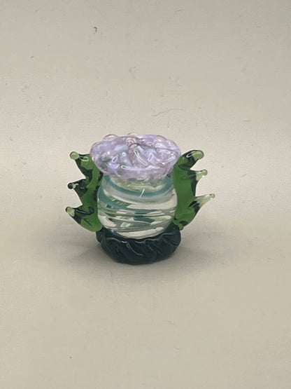 Scottish Thistle (marble) Hand Blown Figure