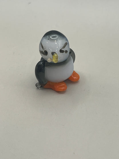 Puffin - Glass figure - hand blown