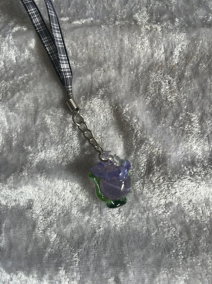 Scottish Thistle -Blown Glass Charm