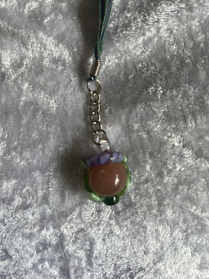 Scottish Thistle -Blown Glass Charm