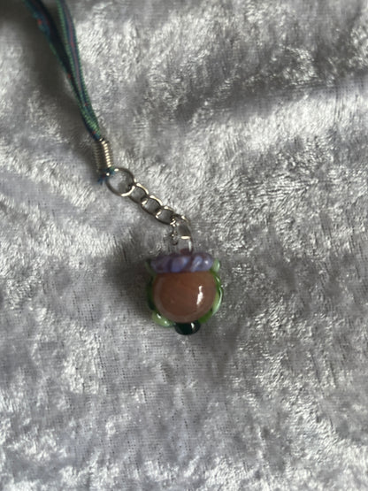 Scottish Thistle -Blown Glass Charm