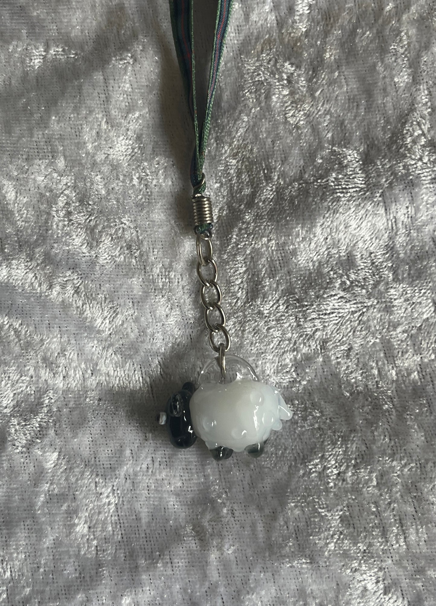 Sheep Charm - Hand blown