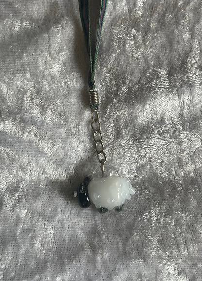 Sheep Charm - Hand blown