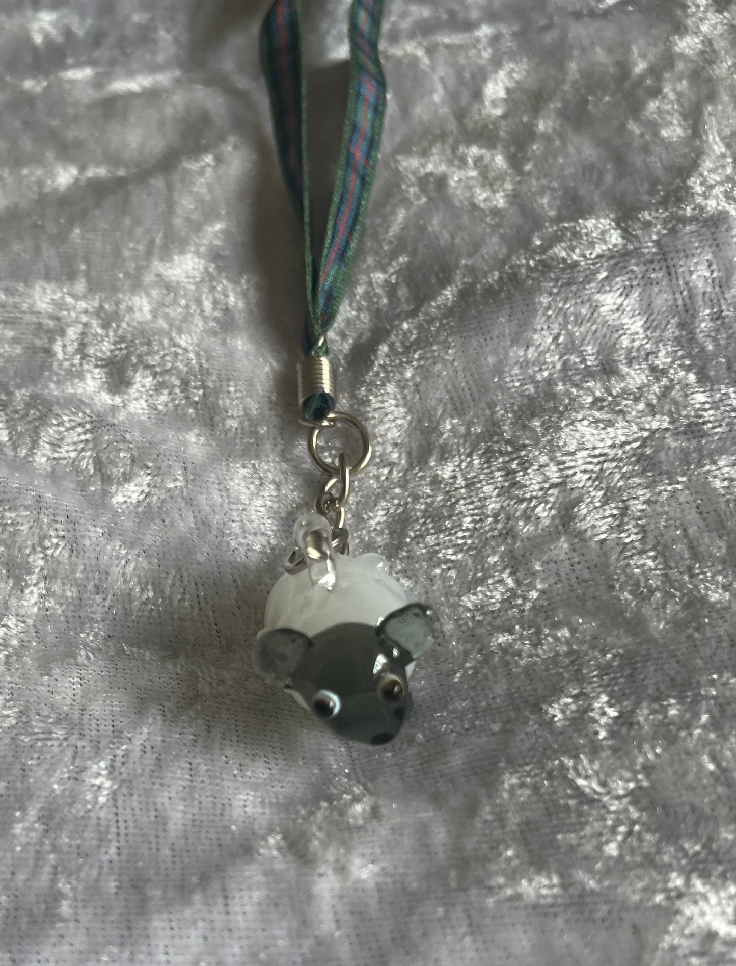 Sheep Charm - Hand blown