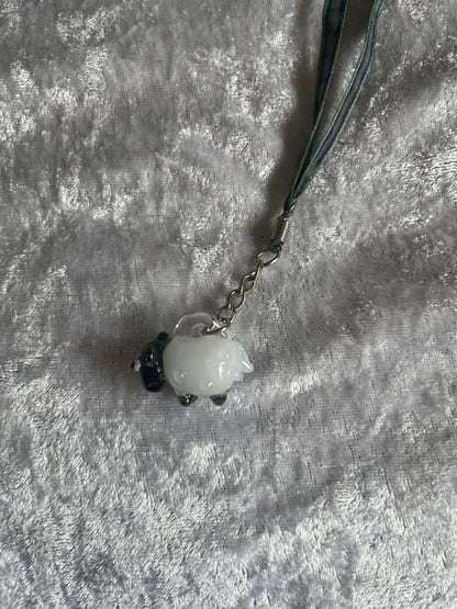 Sheep Charm - Hand blown