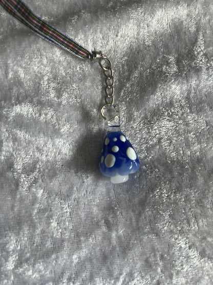 Mushroom  Blown Glass Charm