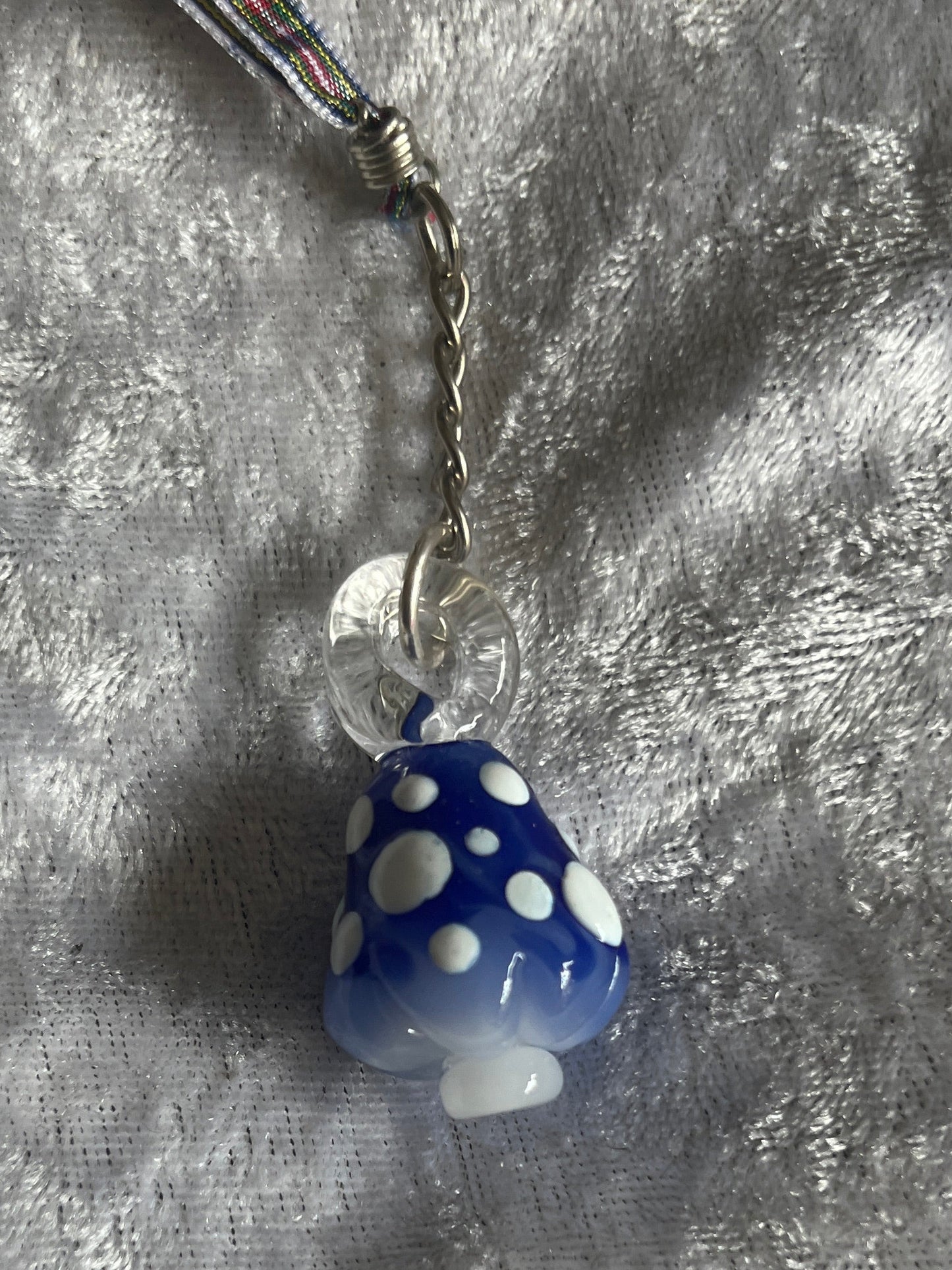Mushroom  Blown Glass Charm
