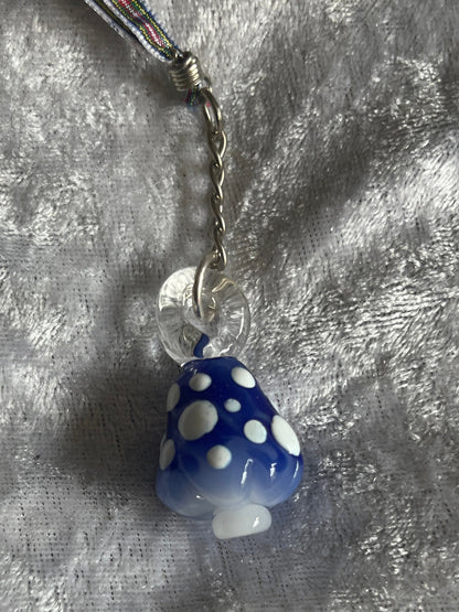 Mushroom  Blown Glass Charm