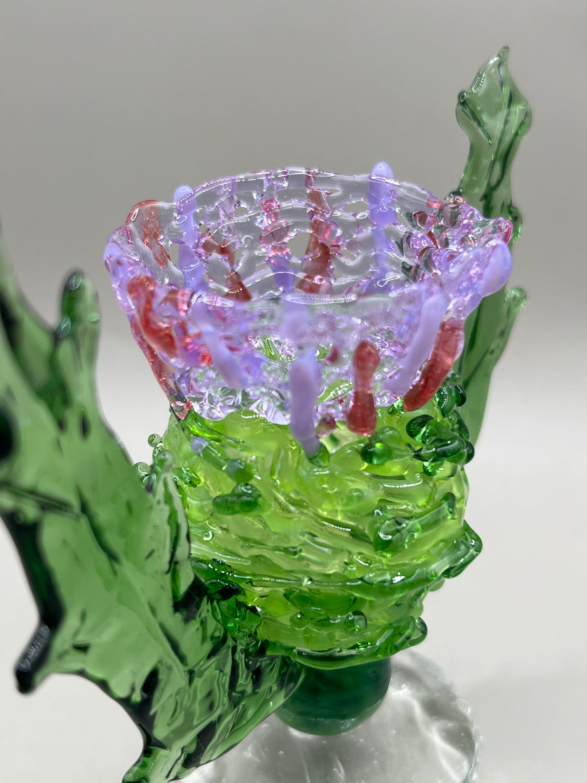 Scottish Thistle Hand Blown Figure