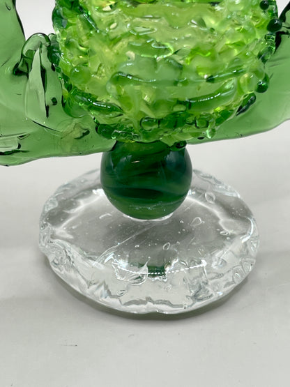 Scottish Thistle Hand Blown Figure