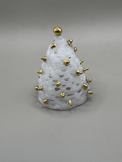 White Tree with 24k Gold