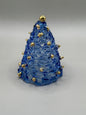 Blue Tree with 24k Gold