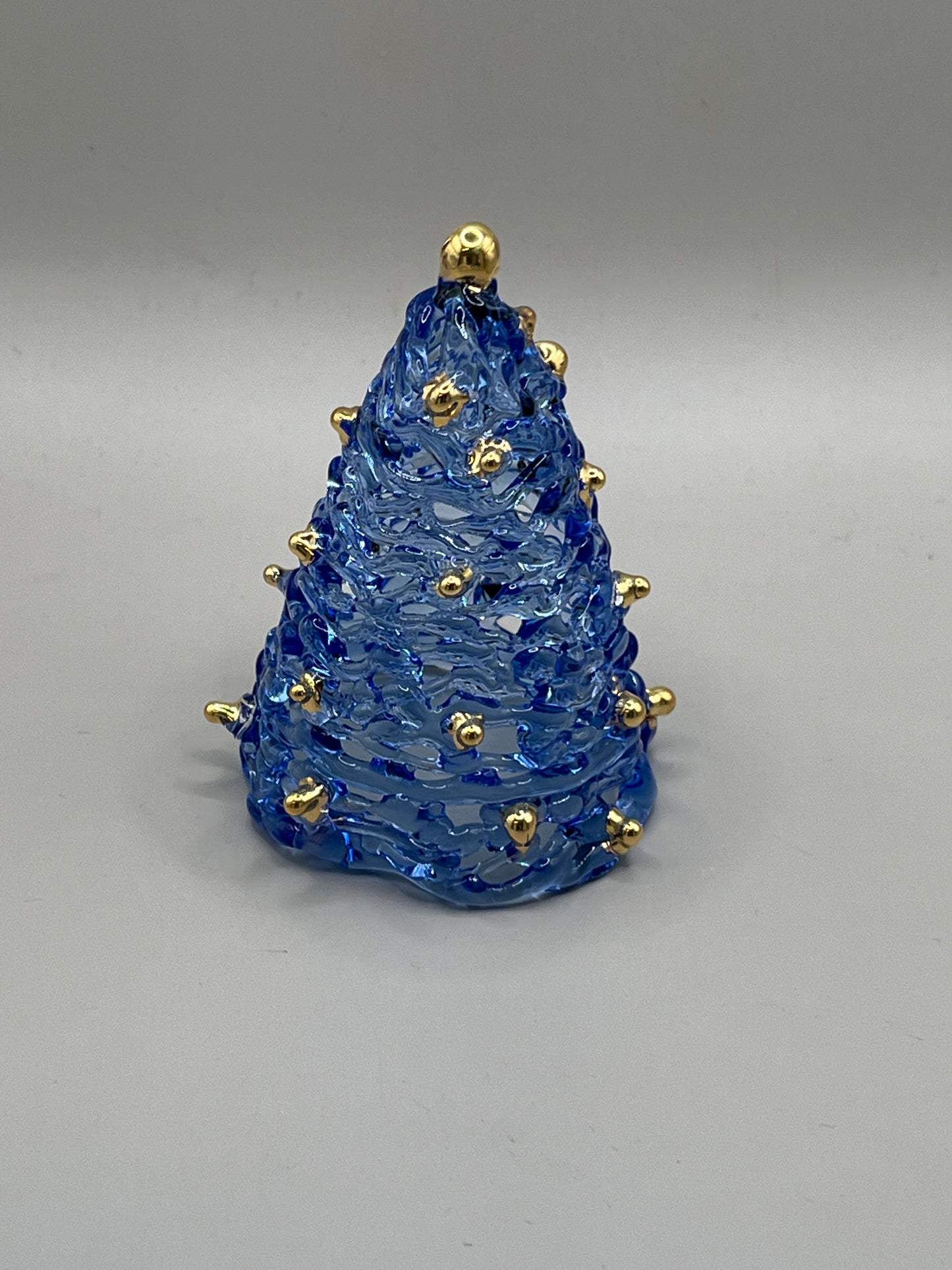 Blue Tree with 24k Gold