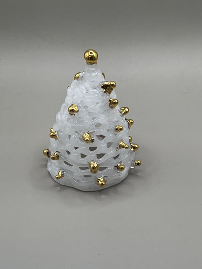 White Tree with 24k Gold