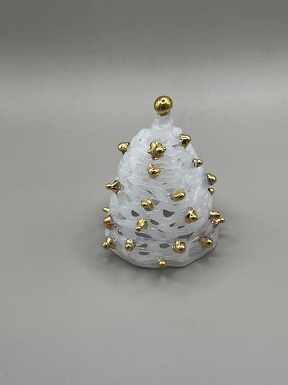 White Tree with 24k Gold