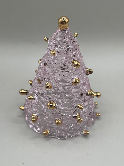 Pink Tree with 24k Gold