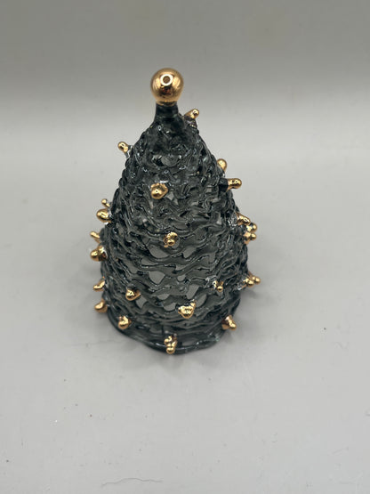 Black  Tree with 24k Gold