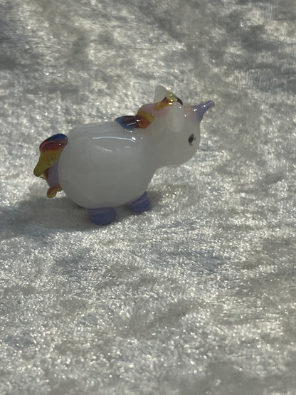 Unicorn Glass figure - hand blown