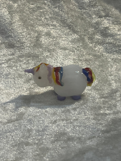 Unicorn Glass figure - hand blown
