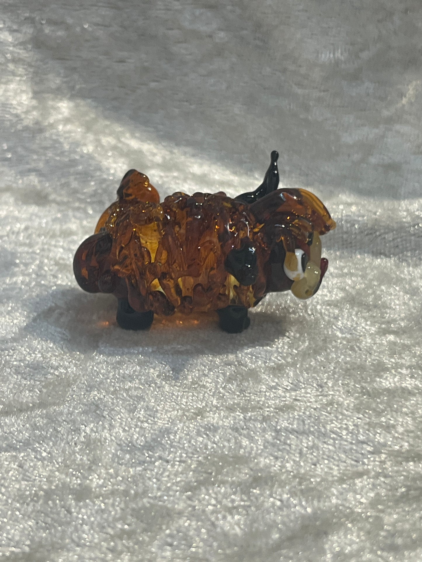 Highland Cow Glass figure - hand blown