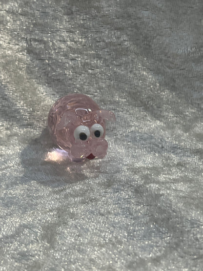 Pig Glass figure - hand blown