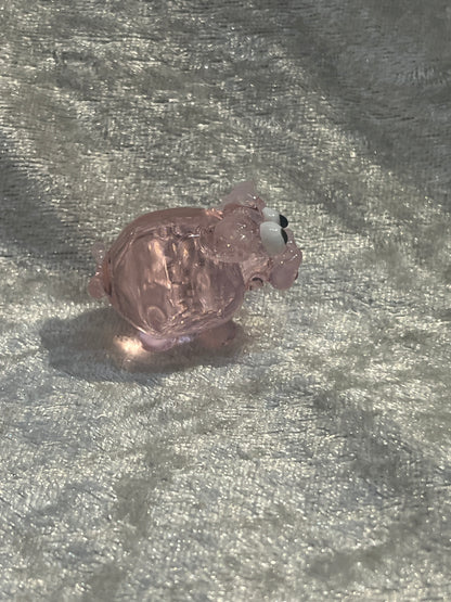 Pig Glass figure - hand blown