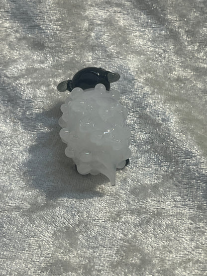 Sheep Glass figure - hand blown