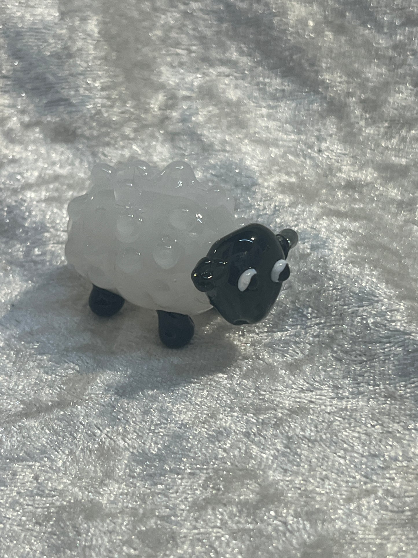 Sheep Glass figure - hand blown